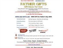 Tablet Screenshot of fathergifts.com